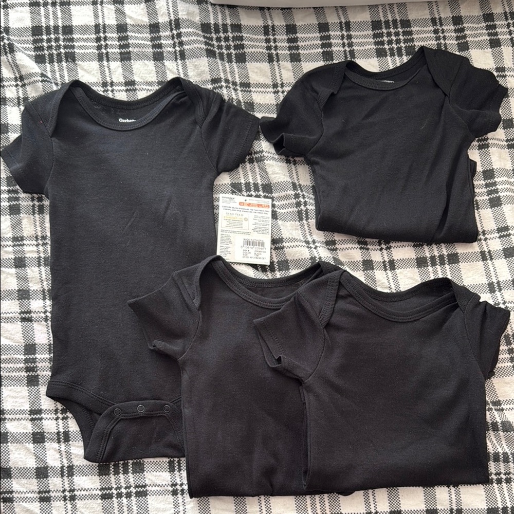 Classic Black Kids One Piece Set